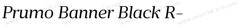 Prumo Banner Black R字体转换